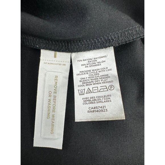 New Loft Mini A-line Skirt size XL Petites Black - Picture 4 of 7